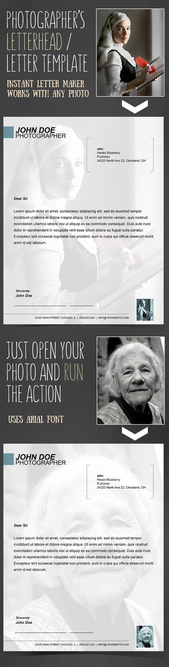 GraphicRiver Instant Letterhead for Photographers Action 10482908 GraphicRiver Instant Letterhead for Photographers Action 10482908