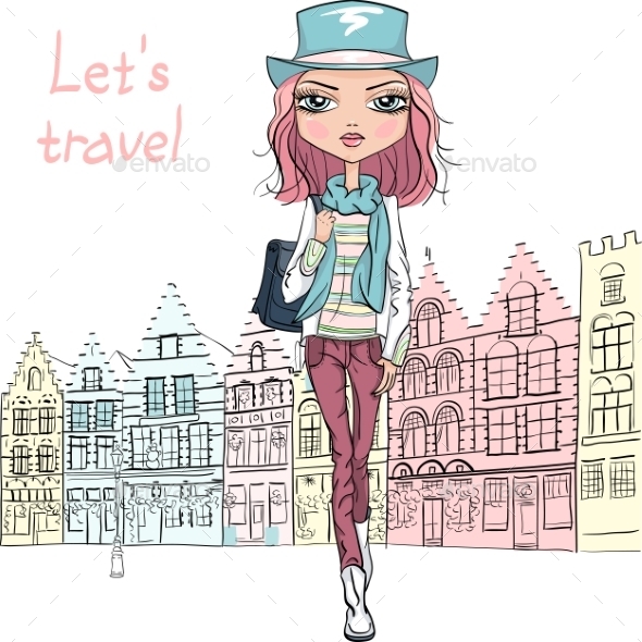 GraphicRiver Fashion Girl 10484033 GraphicRiver Fashion Girl 10484033