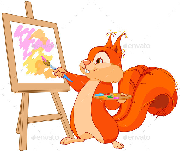 GraphicRiver Squirrel Artist 10484366 GraphicRiver Squirrel Artist 10484366