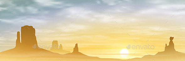 GraphicRiver A Desert Landscape 10484549 GraphicRiver A Desert Landscape 10484549