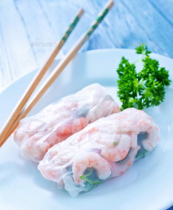 rolls with shrimps (Misc) Photo Download