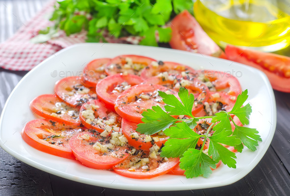 tomato with basil and garlic (Misc) Photo Download