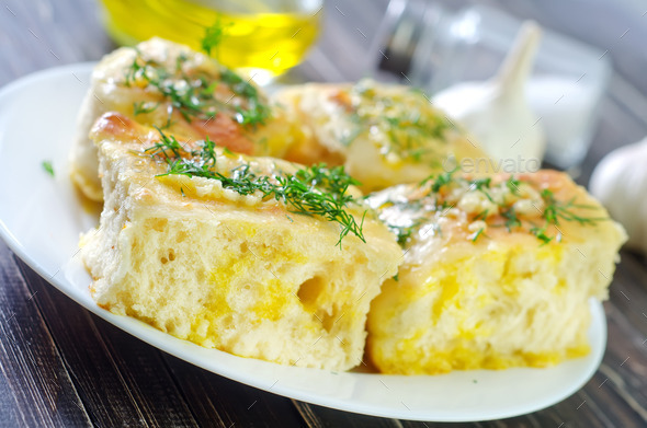 fresh bread with garlic (Misc) Photo Download