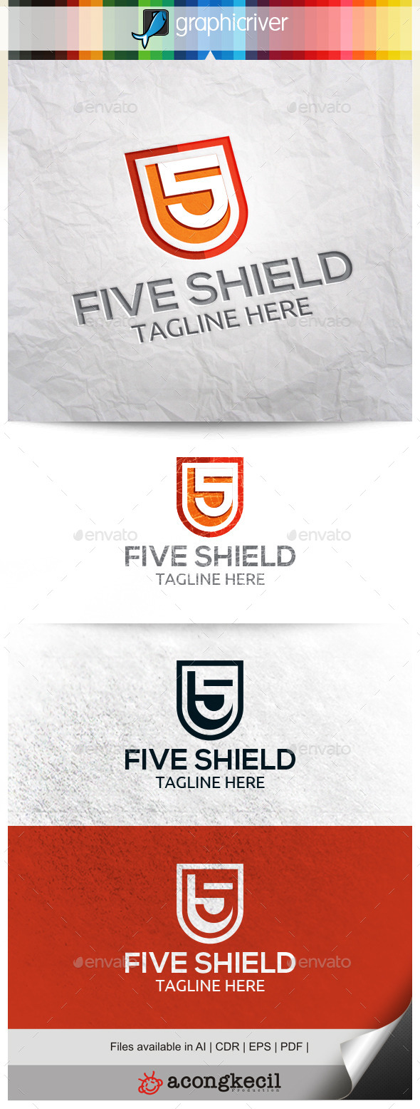 GraphicRiver Five Shield 10485790 GraphicRiver Five Shield 10485790