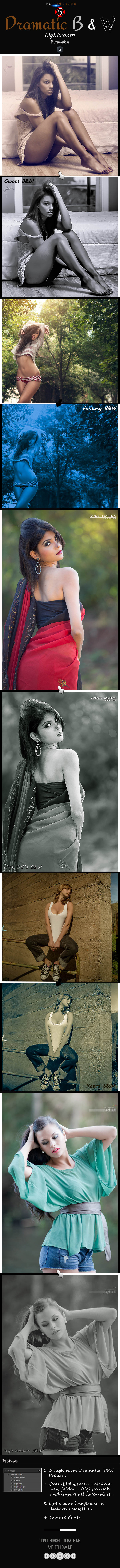 GraphicRiver 5 Dramatic B&W Presets 10486305 GraphicRiver 5 Dramatic B&W Presets 10486305