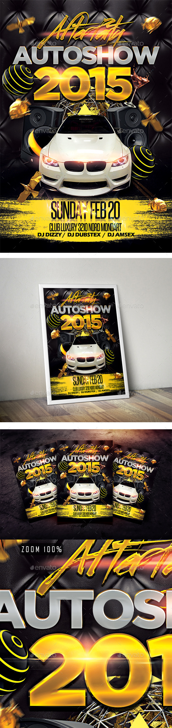 Autoshow After Party Flyer (Events)