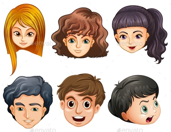 GraphicRiver Six Heads 10487105 GraphicRiver Six Heads 10487105