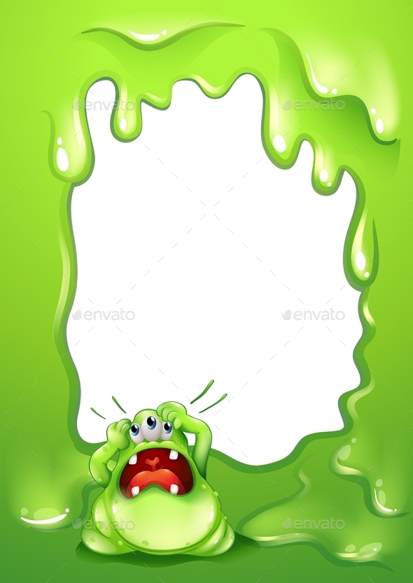 GraphicRiver Green Monster Frame 10487119 GraphicRiver Green Monster Frame 10487119