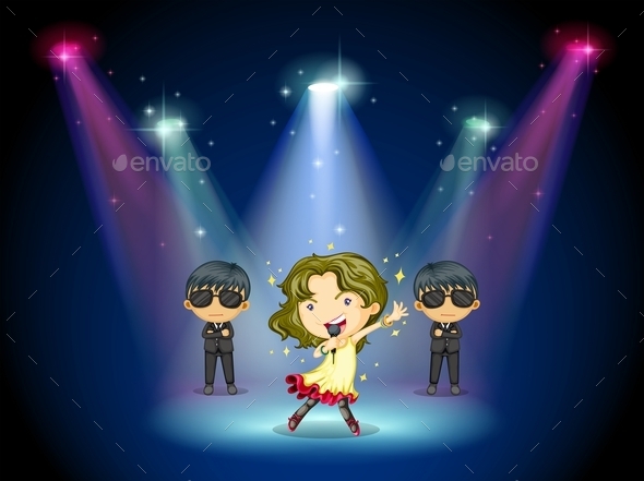 GraphicRiver Singer Center Stage 10487237 GraphicRiver Singer Center Stage 10487237