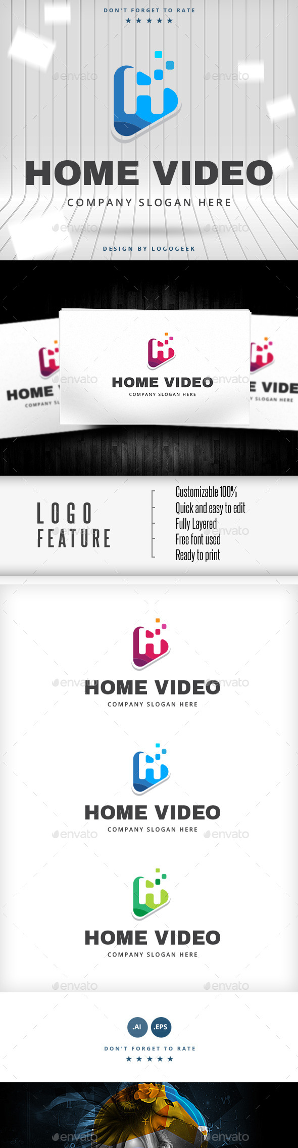 GraphicRiver Home Video Logo 10487601 GraphicRiver Home Video Logo 10487601
