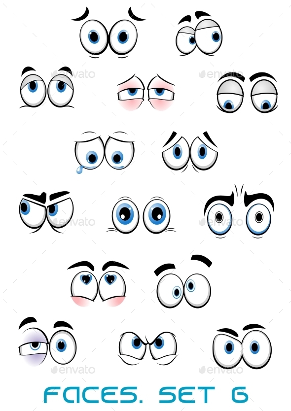 GraphicRiver Cartoon Blue Eyes with Different Emotions 10488128 GraphicRiver Cartoon Blue Eyes with Different Emotions 10488128