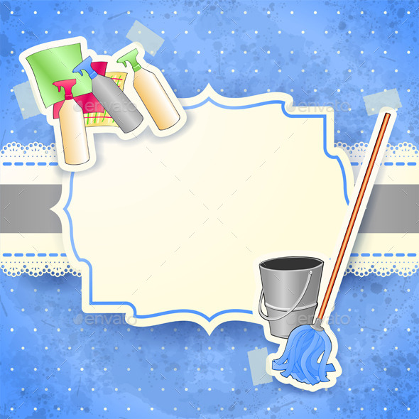 GraphicRiver Cleaning Background with Label 10488913 GraphicRiver Cleaning Background with Label 10488913