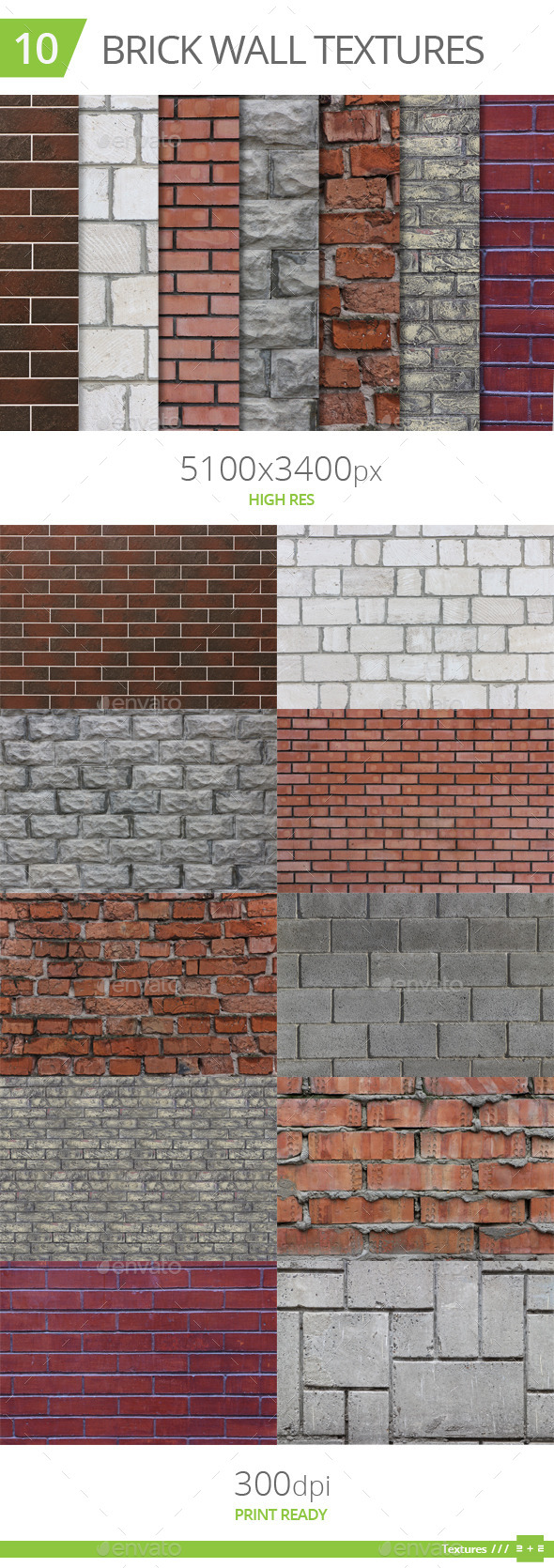 GraphicRiver 10 Brick Wall Textures 10490271 GraphicRiver 10 Brick Wall Textures 10490271