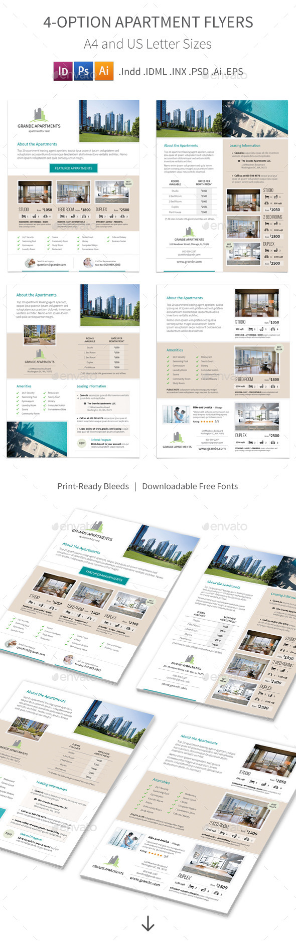 GraphicRiver Apartment Real Estate Flyers 4 Options 10491066 GraphicRiver Apartment Real Estate Flyers 4 Options 10491066