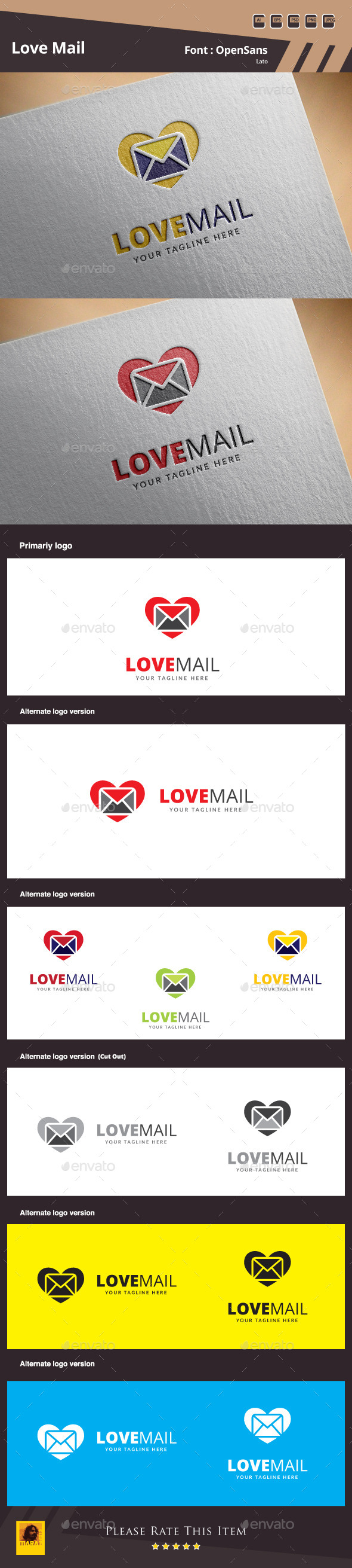 GraphicRiver Love Mail Logo Template 10491863 GraphicRiver Love Mail Logo Template 10491863