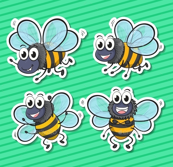 GraphicRiver Bees 10494739 GraphicRiver Bees 10494739