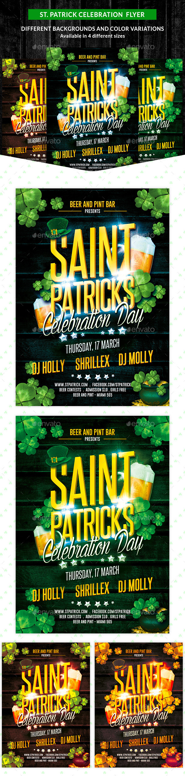 GraphicRiver St Patricks Celebration Party Flyer 10495580 GraphicRiver St Patricks Celebration Party Flyer 10495580