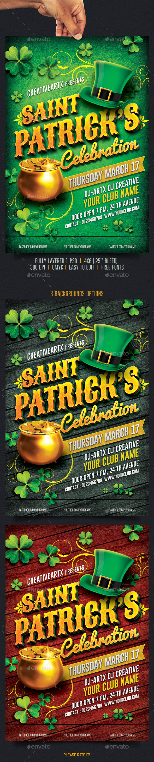 St. Patricks Celebration - Events Flyers