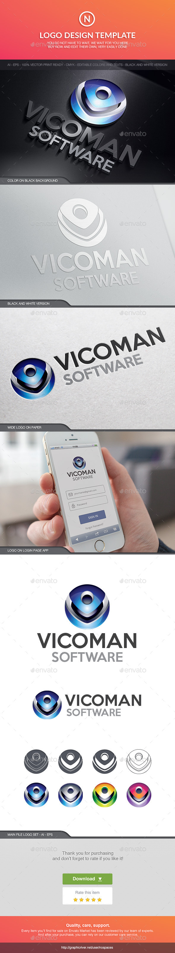 GraphicRiver Vicoman Software 10496906 GraphicRiver Vicoman Software 10496906