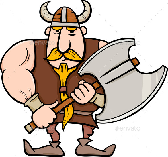 viking cartoon illustration (Misc) Photo Download