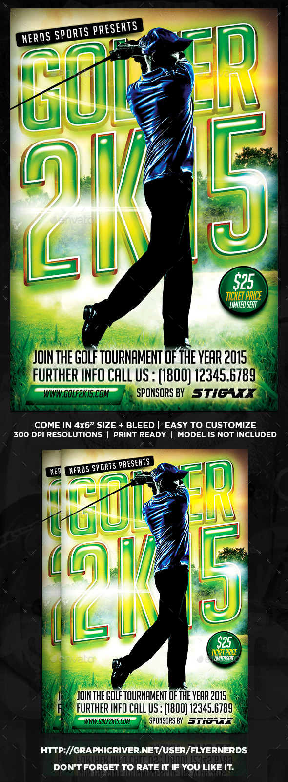 GraphicRiver Golfer 2K15 Tournament Sports Flyer 10497514 GraphicRiver Golfer 2K15 Tournament Sports Flyer 10497514