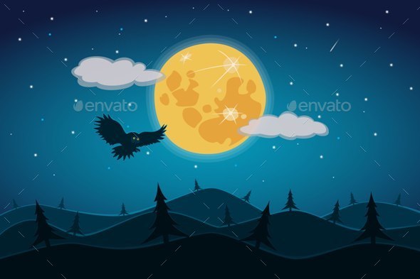 GraphicRiver Full Moon 10498020 GraphicRiver Full Moon 10498020