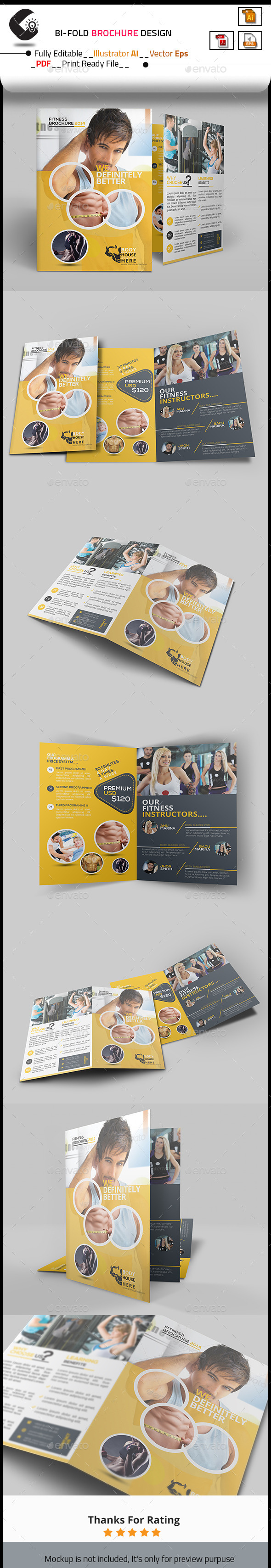 Fitness Bi-Fold Brochure