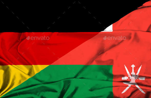 Waving flag of Oman and Germany (Misc) Photo Download