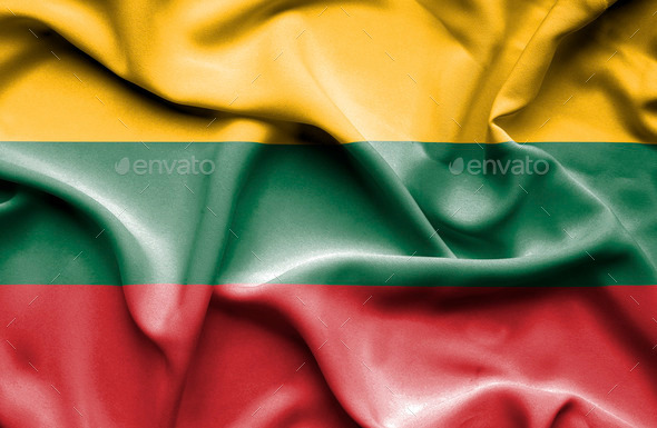 Lithuania waving flag (Misc) Photo Download