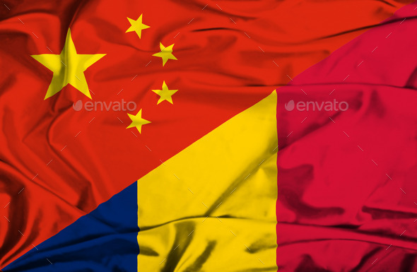 Waving flag of Chad and China (Misc) Photo Download