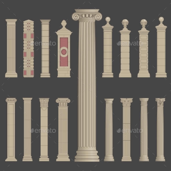 GraphicRiver Pillar Column Roman Greek Architecture 10498790 GraphicRiver Pillar Column Roman Greek Architecture 10498790