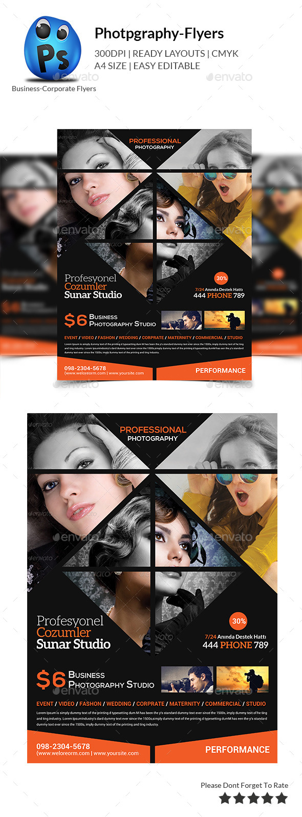GraphicRiver Photography Studio Flyer Templates 10435563 GraphicRiver Photography Studio Flyer Templates 10435563
