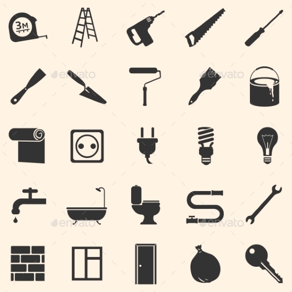 GraphicRiver Vector Set of Home Repairing Building Constructi 10502031 GraphicRiver Vector Set of Home Repairing Building Constructi 10502031