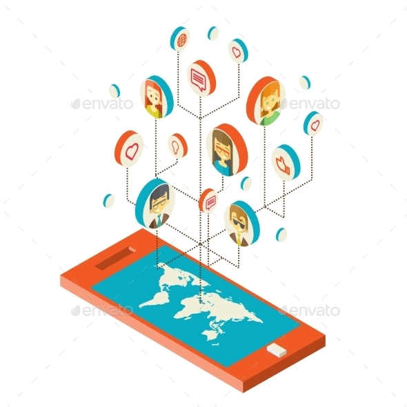GraphicRiver Conceptual Image with Social Networks 10502046 GraphicRiver Conceptual Image with Social Networks 10502046