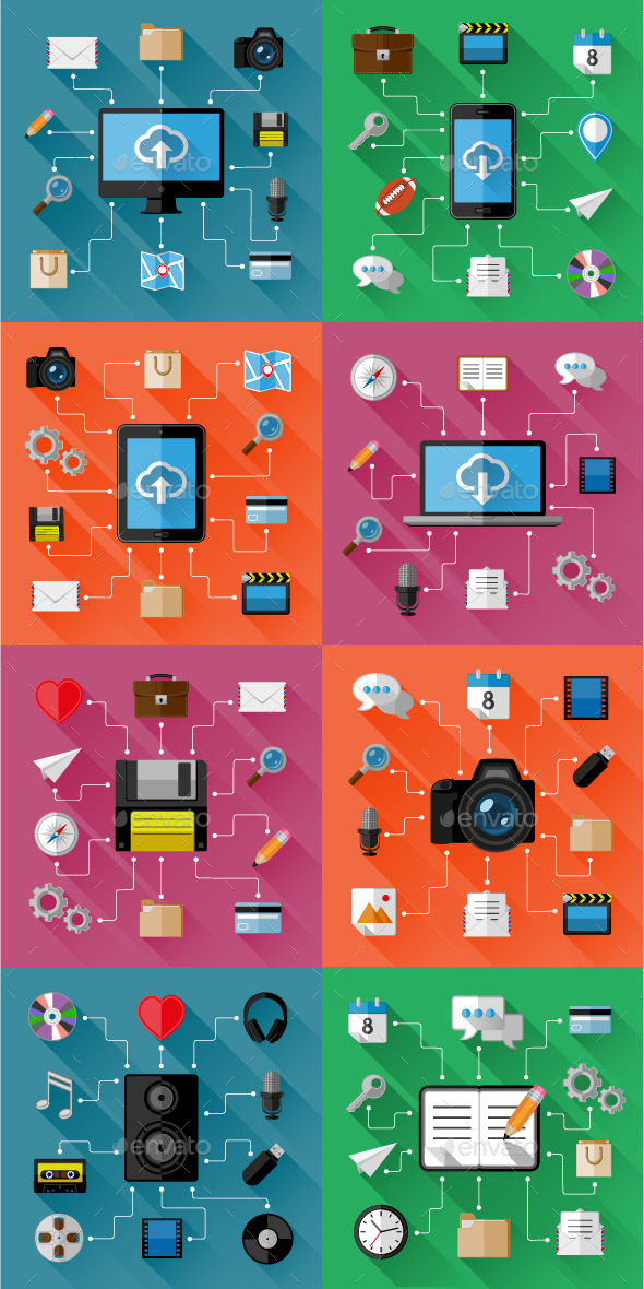 GraphicRiver Set of Web and Business Concepts 10503315 GraphicRiver Set of Web and Business Concepts 10503315
