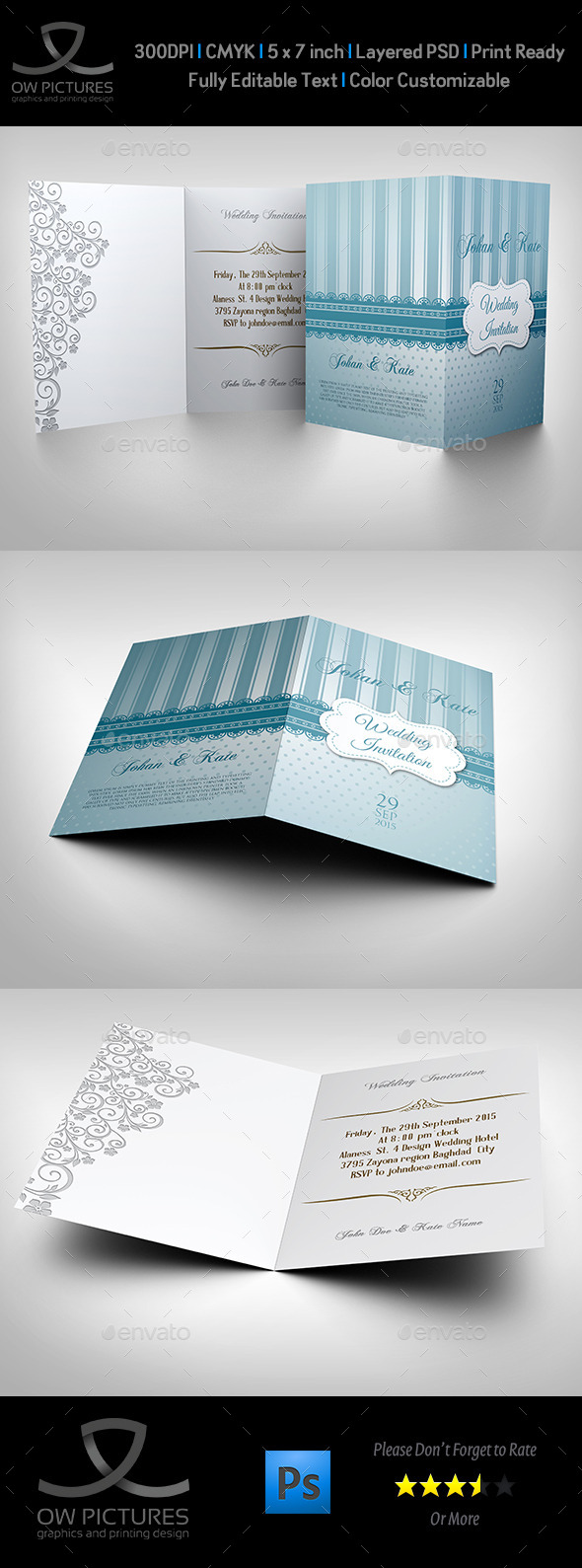 GraphicRiver Wedding Invitation Card Template Vol.9 10503316 GraphicRiver Wedding Invitation Card Template Vol.9 10503316