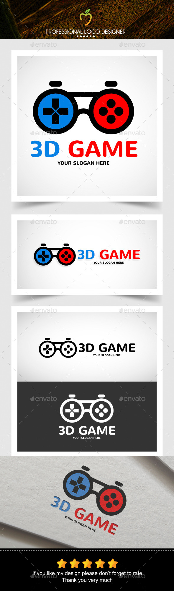 GraphicRiver Game Glasses Logo 10503537 GraphicRiver Game Glasses Logo 10503537