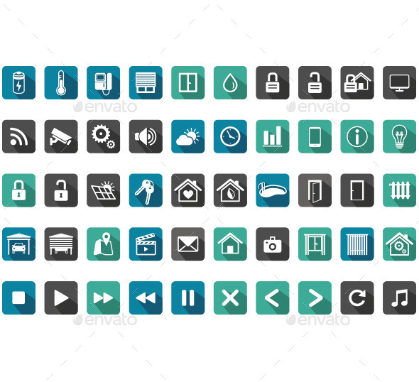 GraphicRiver Home Management Smart Home Icon Set 10503551 GraphicRiver Home Management Smart Home Icon Set 10503551