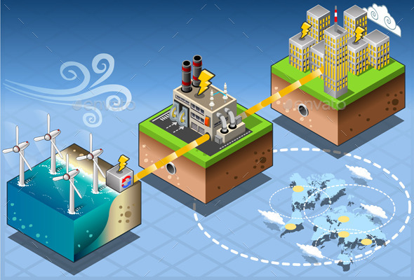 GraphicRiver Isometric Infographic Offshore Windmill 10504104 GraphicRiver Isometric Infographic Offshore Windmill 10504104