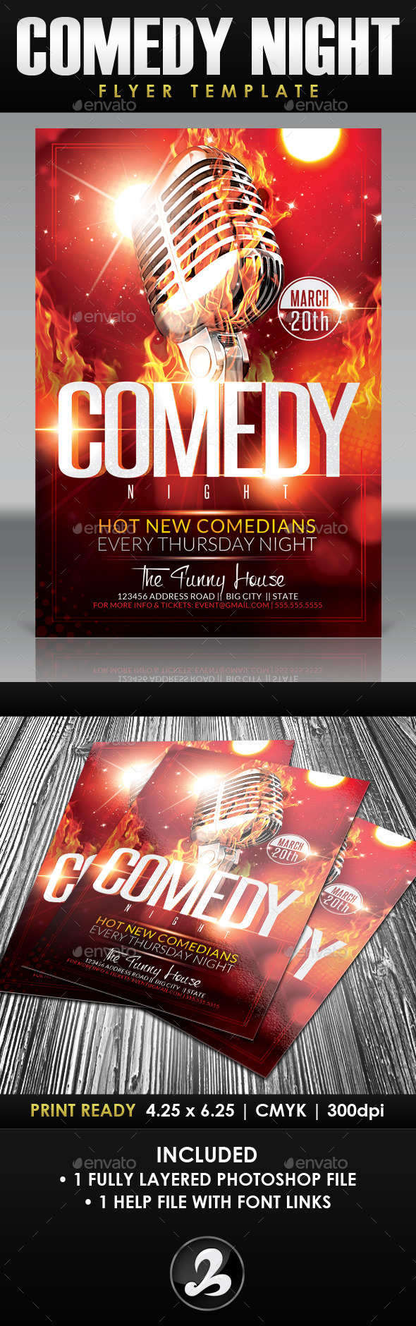 GraphicRiver Comedy Night Flyer Template 3 10506088 GraphicRiver Comedy Night Flyer Template 3 10506088