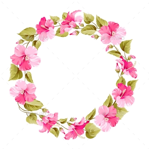 GraphicRiver Floral Wreath 10506108 GraphicRiver Floral Wreath 10506108