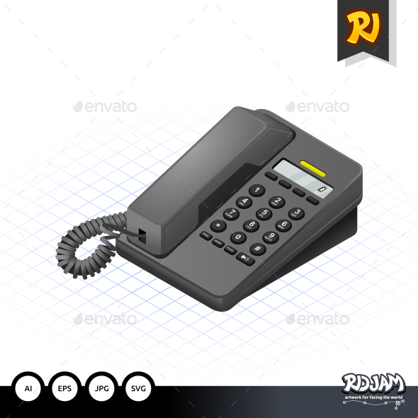 GraphicRiver Isometric Telephone 10507339 GraphicRiver Isometric Telephone 10507339