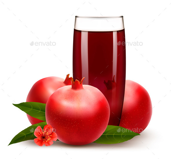 Glass of Pomegranate Juice