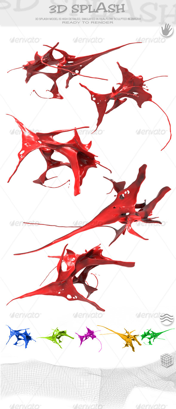 3DOcean HD Abstract Water Paint Liquid Splash 19 10507825 3DOcean HD Abstract Water Paint Liquid Splash 19 10507825