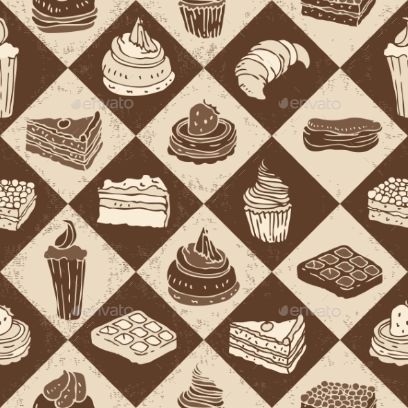 GraphicRiver Cakes Seamless Pattern 10508036 GraphicRiver Cakes Seamless Pattern 10508036