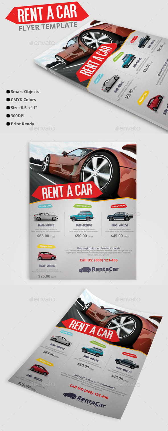 GraphicRiver Rent A Car Flyer Template 10508560 GraphicRiver Rent A Car Flyer Template 10508560