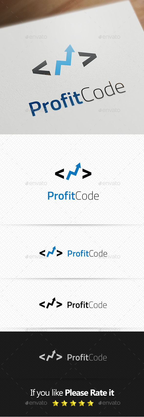GraphicRiver Profit Code Logo Templates 10509059 GraphicRiver Profit Code Logo Templates 10509059