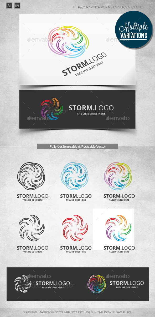 GraphicRiver Storm Logo Template 10509205 GraphicRiver Storm Logo Template 10509205