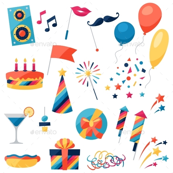 GraphicRiver Celebration Set 10509244 GraphicRiver Celebration Set 10509244