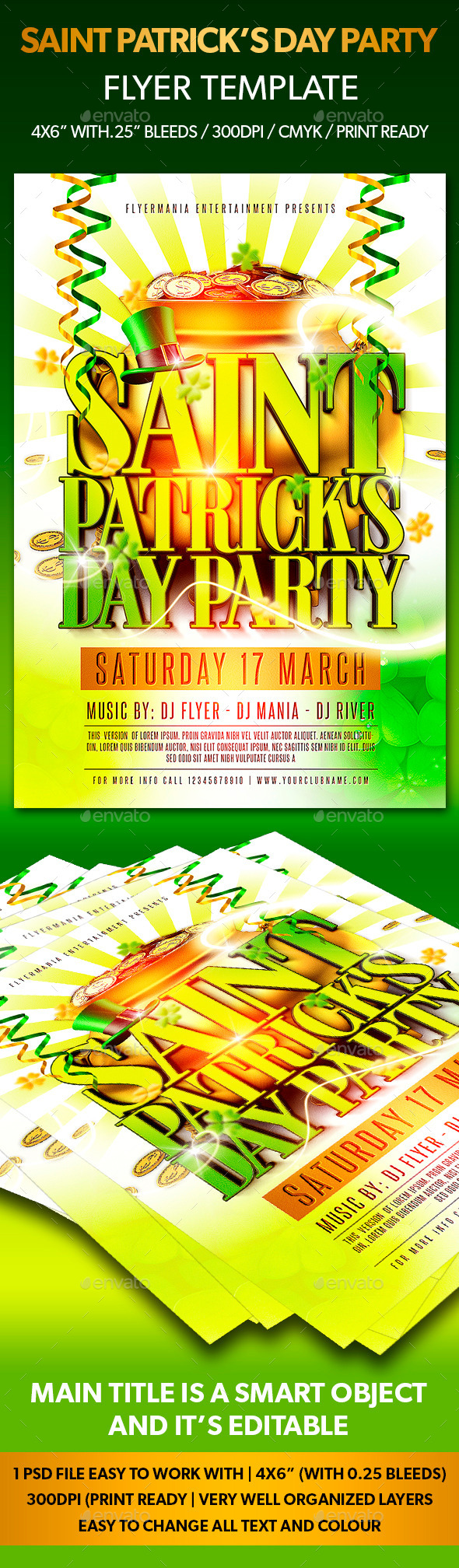 GraphicRiver Saint Patrick s Day Party Flyer Template 10509279 GraphicRiver Saint Patrick s Day Party Flyer Template 10509279